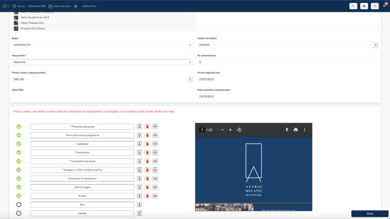 Azario milan website sinapps real estate