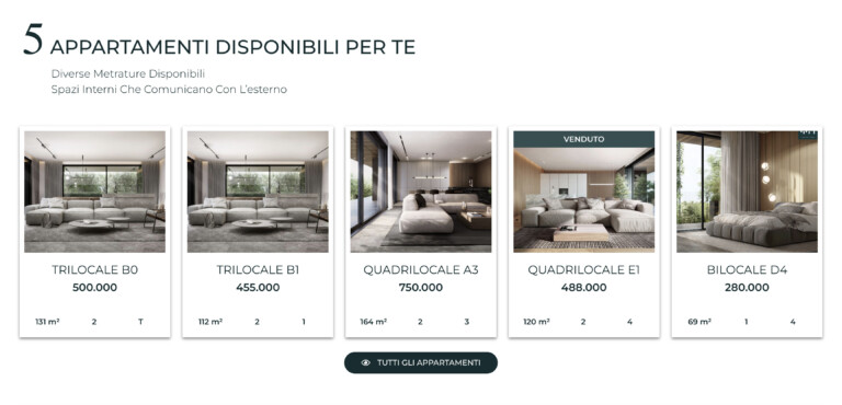 Web site bosco navigli oneshot collection sinapps real estate