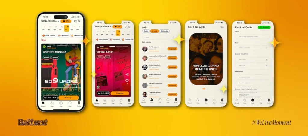 live moment mockup